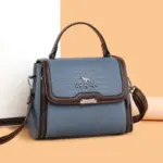 Crocodile pattern elegant satchel bag - Image 14