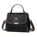 Crocodile Pattern Elegant Satchel Bag