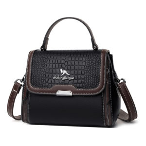 Crocodile Pattern Elegant Satchel Bag