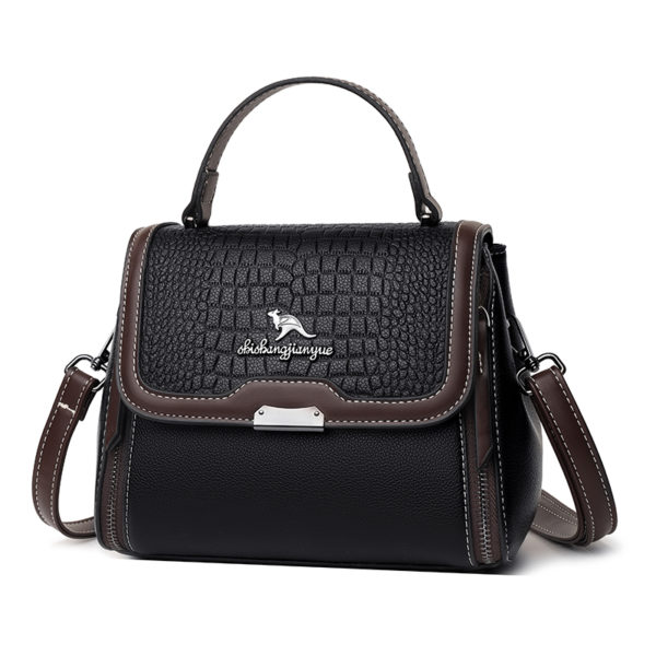 Crocodile Pattern Elegant Satchel Bag