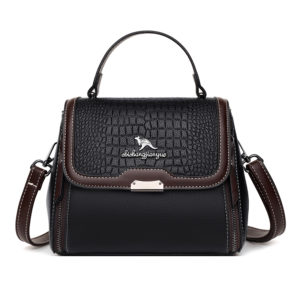 Crocodile Pattern Elegant Satchel Bag