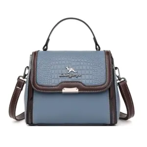 Crocodile Pattern Elegant Satchel Bag