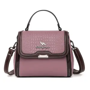 Crocodile Pattern Elegant Satchel Bag
