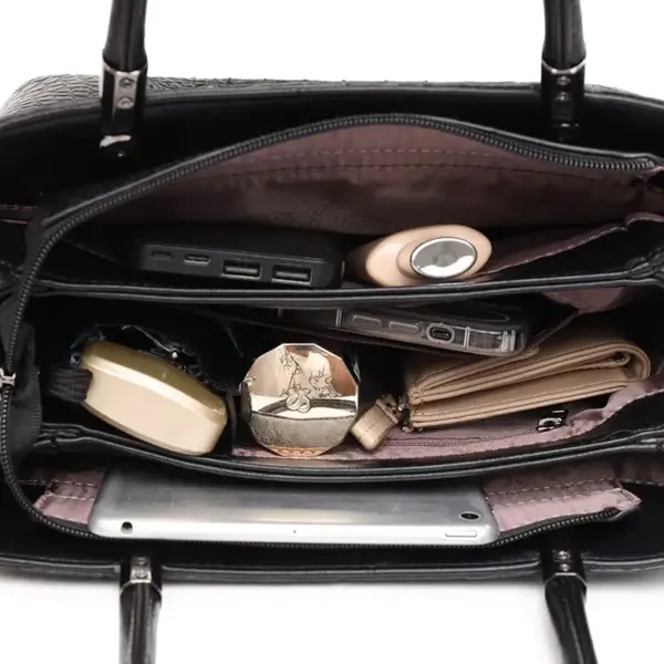 Crocodile pattern women luxury tote bag - Image 13