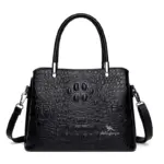 Crocodile pattern women luxury tote bag