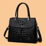 Crocodile pattern women tote bag - Image 11