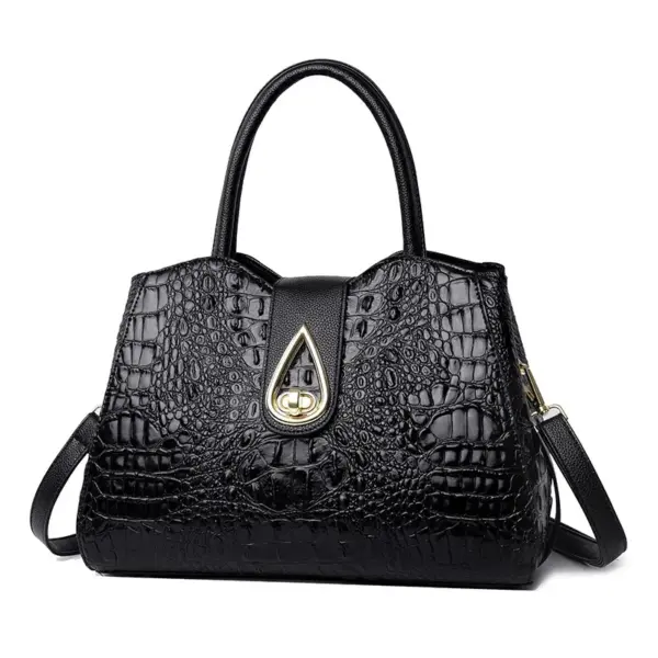 Crocodile pattern luxury tote bag - Image 2