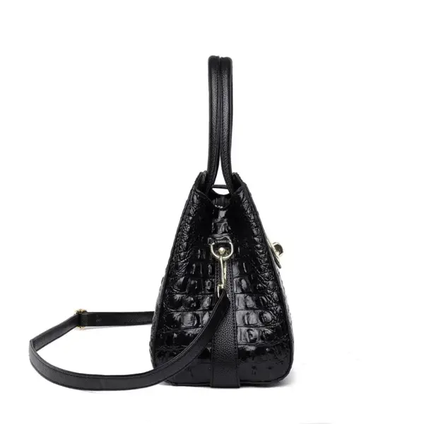 Crocodile pattern luxury tote bag - Image 3