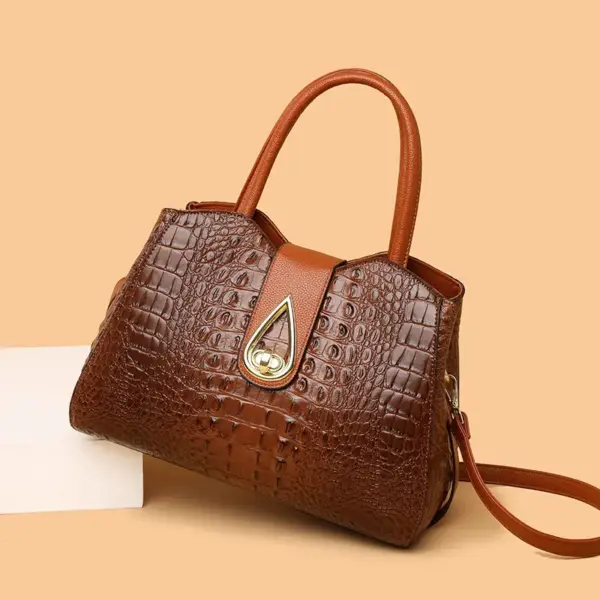 Crocodile pattern luxury tote bag - Image 18