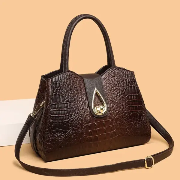 Crocodile pattern luxury tote bag - Image 20