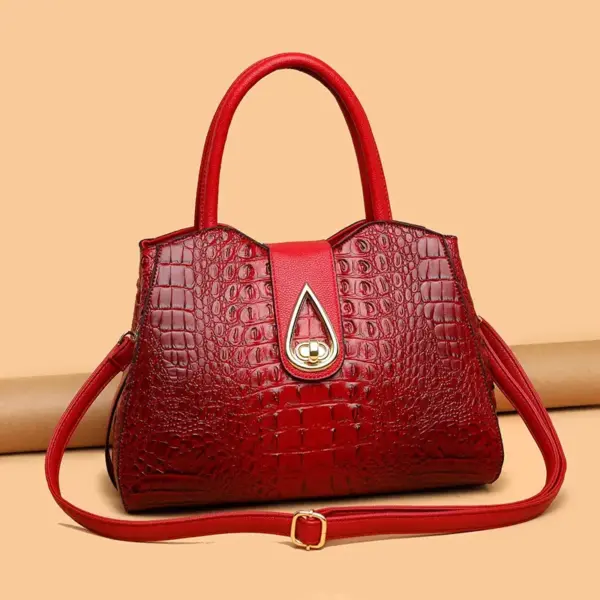 Crocodile pattern luxury tote bag - Image 21