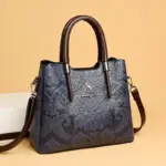 Luxury classic flower embossed women tote bag