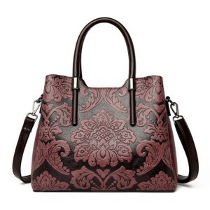 Luxury Classic Flower Embossed Women Tote Bag