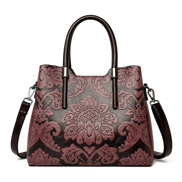 Luxury Classic Flower Embossed Women Tote Bag