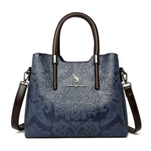 Luxury Classic Flower Embossed Women Tote Bag