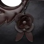 Luxury flower decorated women tote bag - Image 6