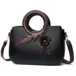 Luxury flower decorated women tote bag