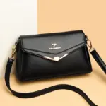 Solid color flap elegant shoulder bag - Image 16