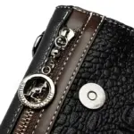 Vintage crocodile pattern satchel bag - Image 8