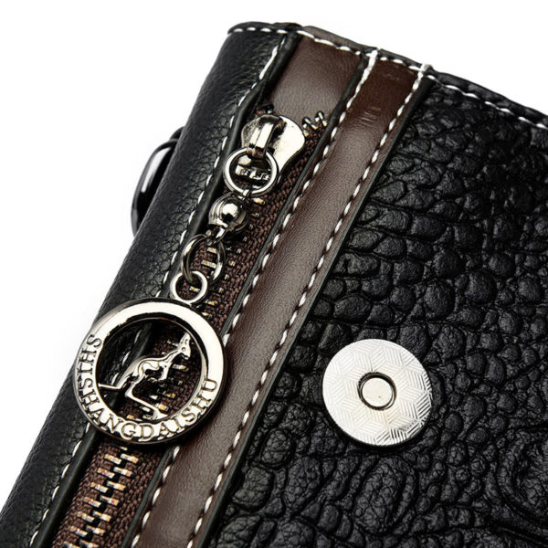 Vintage crocodile pattern satchel bag - Image 8