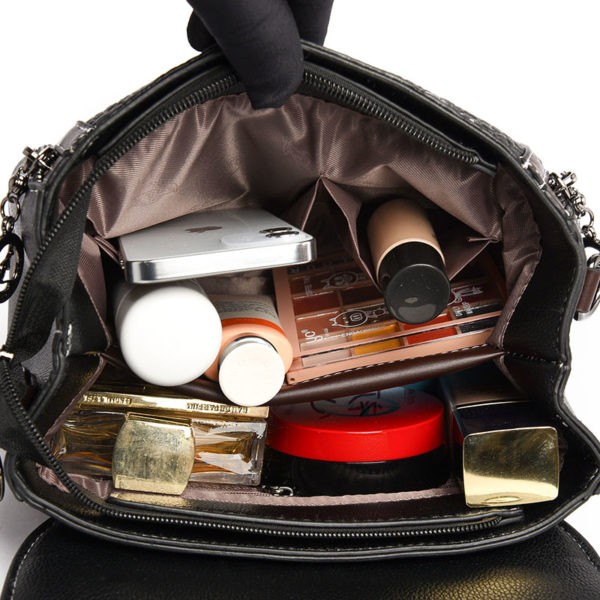 Vintage crocodile pattern satchel bag - Image 10