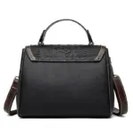Vintage crocodile pattern satchel bag - Image 2