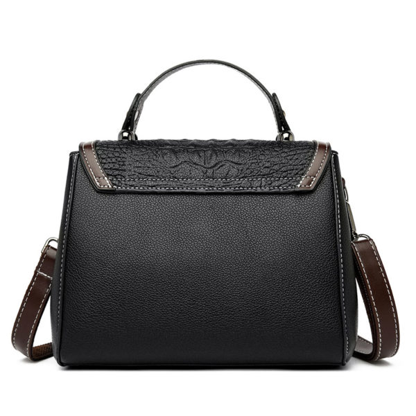 Vintage crocodile pattern satchel bag - Image 2