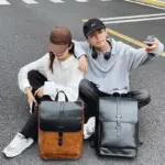Vintage high quality leather backpack - Image 2