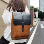 Vintage high quality leather backpack - Image 6