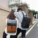 Vintage high quality leather backpack - Image 3
