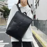 Vintage high quality leather backpack - Image 11