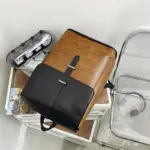 Vintage high quality leather backpack - Image 13