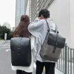 Vintage high quality leather backpack - Image 4