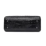 Luxury Circular Crocodile Pattern Shopping Tote - Image 4