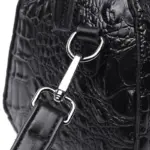 Luxury Circular Crocodile Pattern Shopping Tote - Image 8