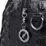 Luxury Circular Crocodile Pattern Shopping Tote - Image 10