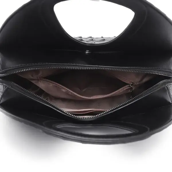 Luxury Circular Crocodile Pattern Shopping Tote - Image 16
