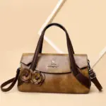 Flower embossed luxury shopping tote - Image 12