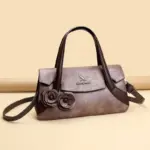 Flower embossed luxury shopping tote - Image 10