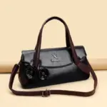 Flower embossed luxury shopping tote - Image 9