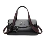 Flower embossed luxury shopping tote