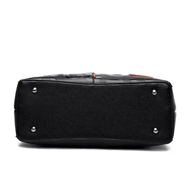 Letter indentation pattern chic tote bag - Image 6