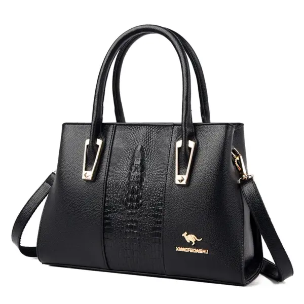 Luxury crocodile decor women shopping tote - Image 4