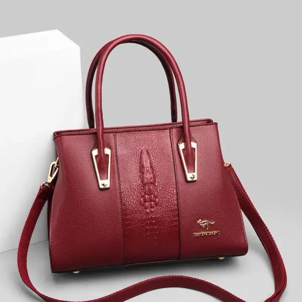 Luxury crocodile decor women shopping tote - Image 17