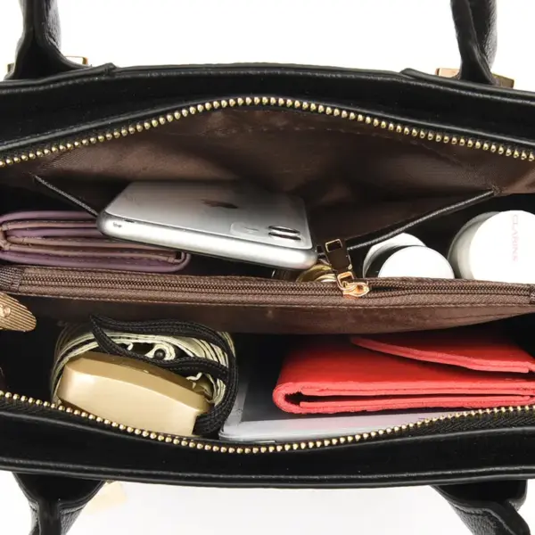 Luxury crocodile decor women shopping tote - Image 21