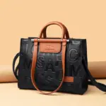 Luxury letter indentation designer tote bag - Image 13
