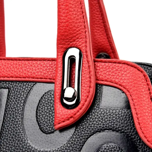 Luxury letter indentation tote bag - Image 7