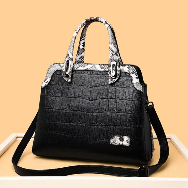 Luxury letter indentation tote bag - Image 12