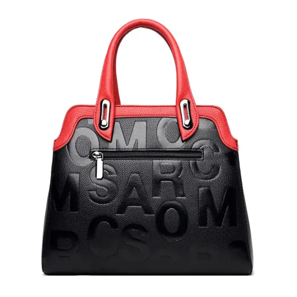 Luxury letter indentation tote bag - Image 3