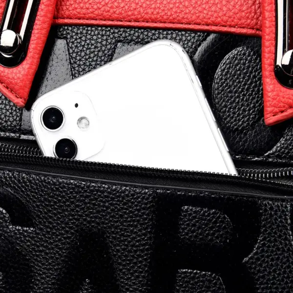 Luxury letter indentation tote bag - Image 6